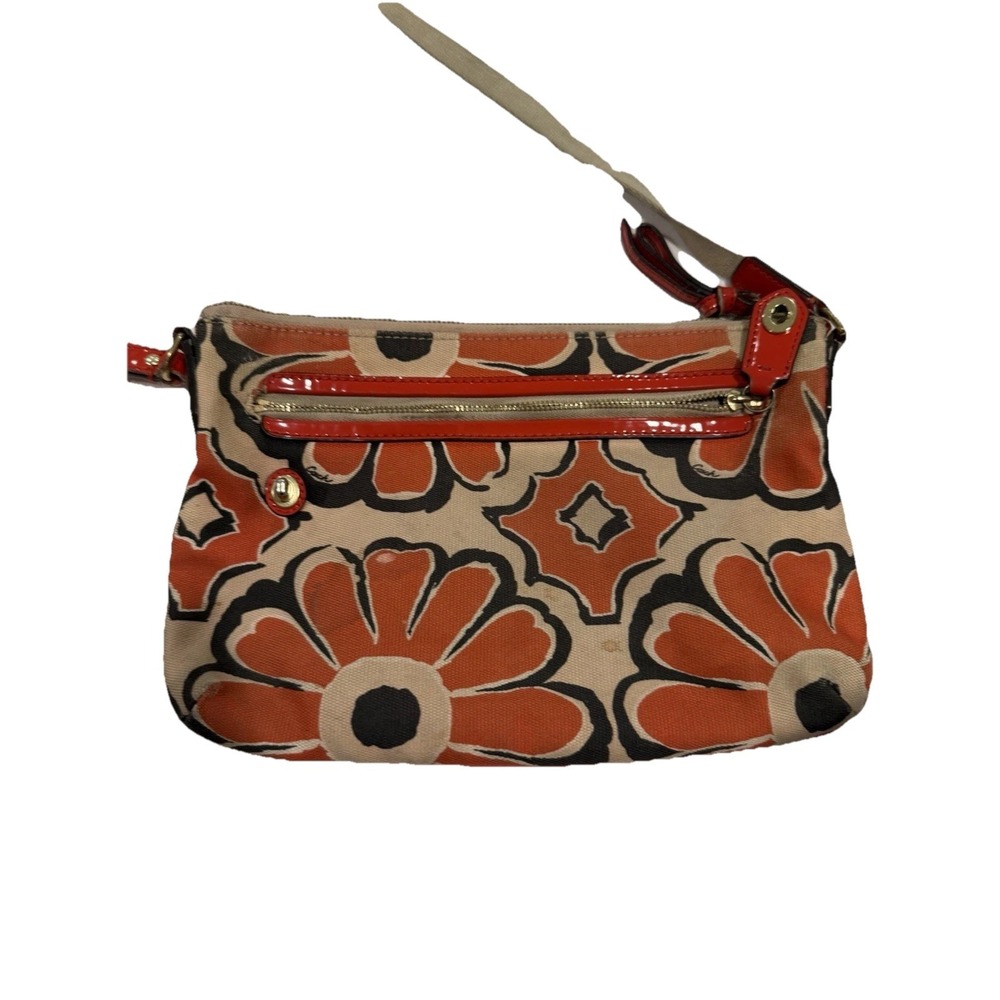 COACH POPPY FLORAL SCARF FLIGHT BAG/ CROSSBODY BAG W/SHOULDER STRAP